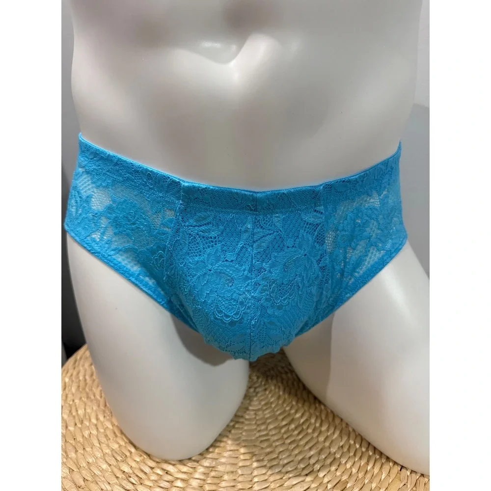 Cosabella NSN Men's Comfort Micro Brief Lace Underwear Constance Blue size M